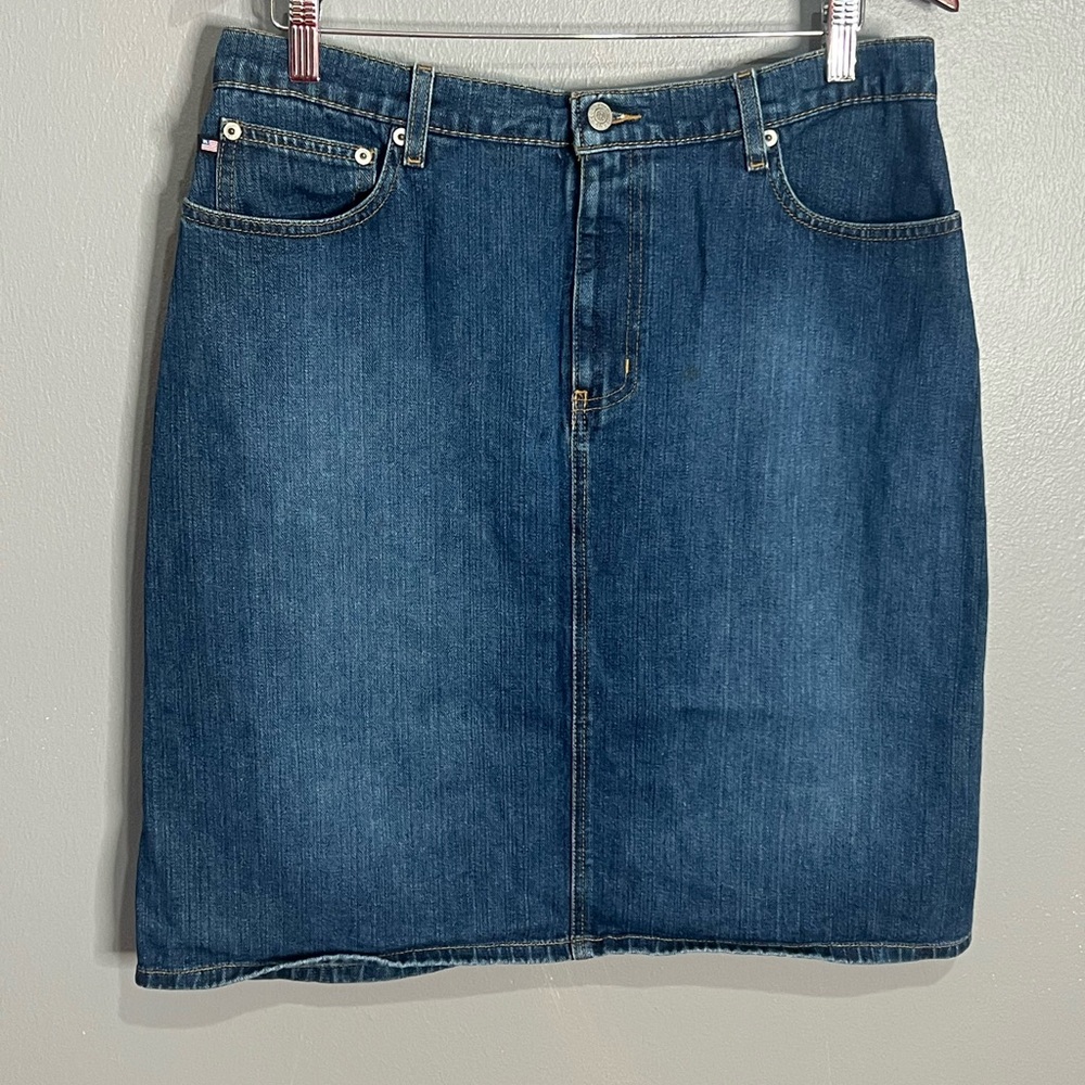 RALPH LAUREN POLO DENIM SKIRT SZ 12